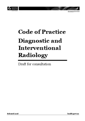 Diagnostic and interventional radiology. Draft for consultation.