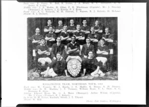 Wellington representative rugby union team, northern tour squad of 1914 - Photograph taken by Zak Studios