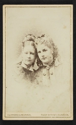 Portrait of Anna Paterson Logan and another unidentified young woman