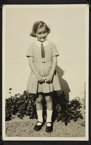 Vida Mary Stout in school uniform