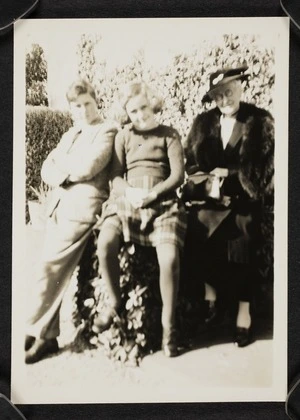 John David Stout, Vida Mary Stout, and their grandmother Annie Vida Kate Pearce