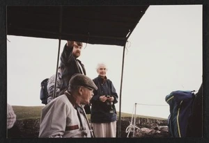 Dr Vida Stout and others on ferry to Broch of Mousa