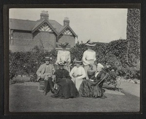 Group in garden
