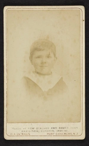 Portrait of Thomas Duncan Macgregor Stout as a child