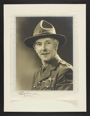 Portrait of Thomas Duncan Macgregor Stout in World War Two uniform