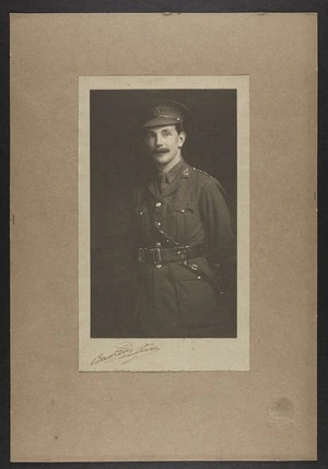 Portrait of Thomas Duncan Macgregor Stout in World War One uniform