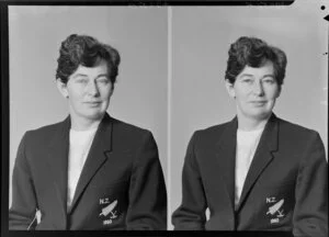Miss F M Moore, New Zealand hockey representative of 1960