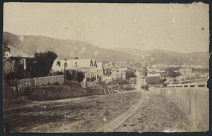 View looking down The Terrace towards Thorndon, Wellington