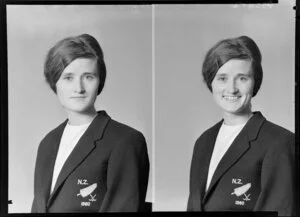 Miss M J Donnelly, New Zealand hockey representative of 1960