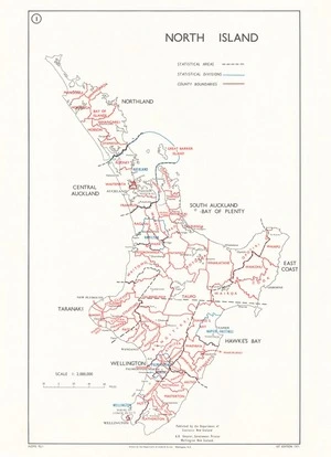 North Island / drawn by the Department of Lands & Survey, Wellington N.Z.
