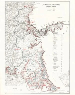 Northern Auckland urban area / drawn by the Department of Lands & Survey, Wellington N.Z.