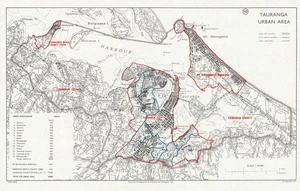 Tauranga urban area / drawn by the Department of Lands & Survey, Wellington N.Z.