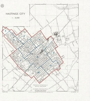 Hastings city / drawn by the Department of Lands & Survey Wellington, N.Z.