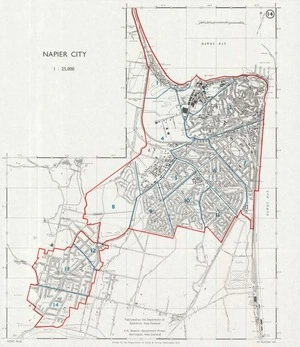Napier city / drawn by the Department of Lands & Survey Wellington, N.Z.
