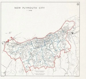 New Plymouth city / drawn by the Department of Lands & Survey.