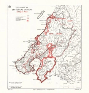 Wellington statistical division / drawn by the Department of Lands & Survey, Wellington N.Z.