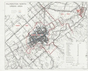 Palmerston North urban area / drawn by the Department of Lands & Survey, Wellington N.Z.