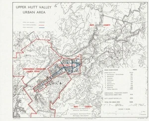 Upper Hutt Valley urban area / drawn by the Department of Lands & Survey, Wellington N.Z.