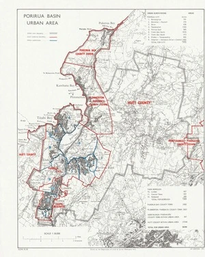 Porirua Basin urban area / Drawn by the Department of Lands & Survey, Wellington, N.Z.