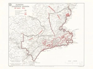 Dunedin Statistical Division / Drawn by the Department of Lands & Survey, Wellington, N.Z.