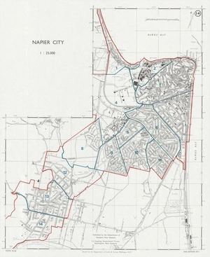 Napier city / drawn by the Department of Lands & Survey, Wellington, N.Z.