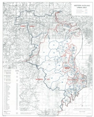 Western Auckland urban area / Drawn by the Department of Lands & Survey, Wellington, N.Z.