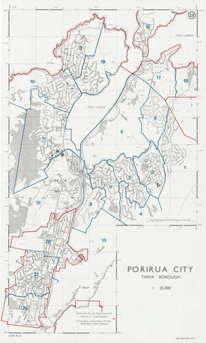 Porirua city : Tawa Borough / drawn by the Department of Lands & Survey, Wellington, N.Z.