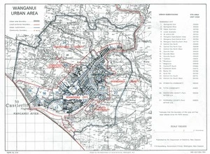 Wanganui urban area / drawn by the Department of Lands & Survey, Wellington N.Z.