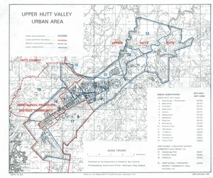 Upper Hutt Valley urban area / drawn by the Department of Lands & Survey, Wellington, N.Z.