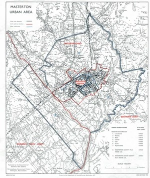 Masterton urban area / drawn by the Department of Land & Survey, Wellington, N.Z.