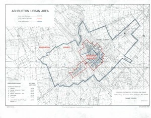 Ashburton urban area / drawn by the Department of Lands & Survey, Wellington, N.Z.