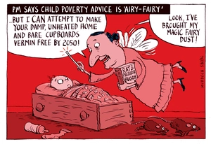 PM says child poverty advice is 'airy-fairy'