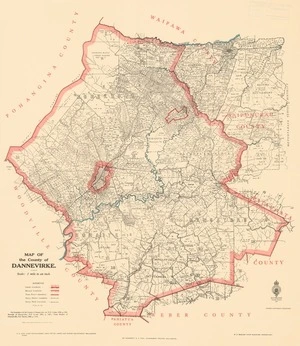 Map of the County of Dannevirke.