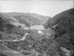 Overlooking the Karori Reservoir and surrounding area, Karori, Wellington