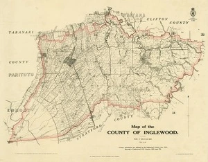 Map of the County of Inglewood.