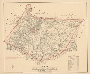 Map of Pahiatua County.
