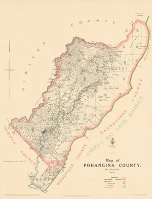 Map of Pohangina County.