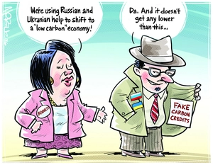 Fake carbon credits