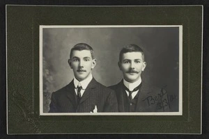 Portrait of Thomas Duncan Macgregor Stout and Robert Stout