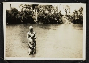 Thomas Duncan McGregor Stout with his daughter Vida Mary Stout