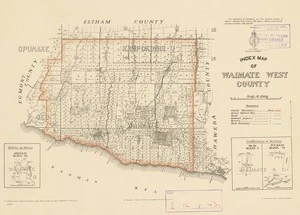 Index map of Waimate West County.