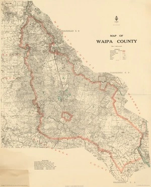 Map of Waipa County.