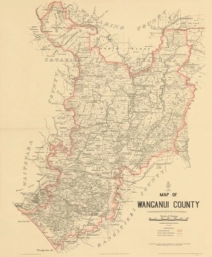 Map of Wanganui County.