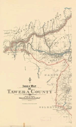 Index map of Tawera County.