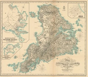 Map of Stewart Island New Zealand / compiled and drawn by W. Deverell, November 1888, additions to August 1917.