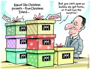 "Almost like Christmas presents - from Christmas Island"