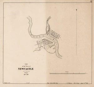 Plan of the town of Newcastle [electronic resource] / J. A. Connell, surveyor.