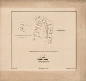 Plan of the town of Wetherston / G.M. Barr, assistant surveyor, Novr. 1865 ; Peter Treseder, lith.