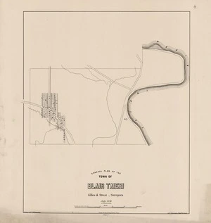General plan of the town of Blair Taieri [electronic resource] / drawn by F.W. Flanagan ; J.T. Thomson, chief surveyor ; Gillies & Street, Surveyors, July 1870 .