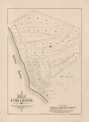 Town of Fortrose / John Strauchon, District Surveyor ; W.J. Percival, del.
